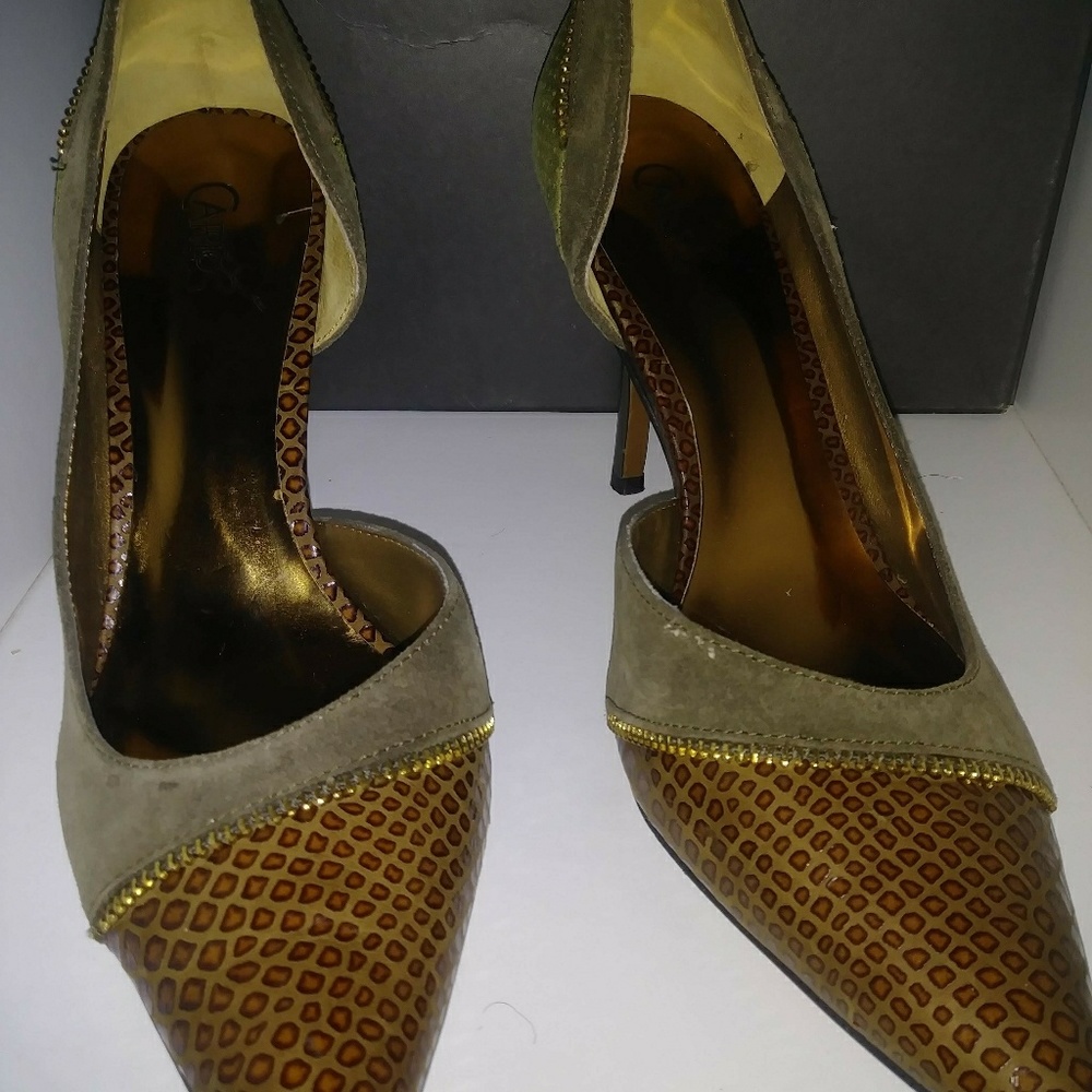 Cute money green heels